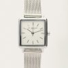 Horloge witte vierkante wijzerplaat - Image 3