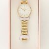 Rond horloge met schakels & witte wijzerplaat - Image 7