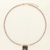Mystic ketting met paarse bedel