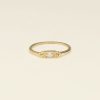 Universe minimalistische ring met steen