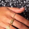 Universe minimalistische ring met steen - Image 2