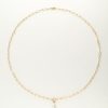 Schakelketting met glazen imitatieparel