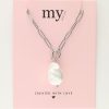 Schakelketting met glazen imitatieparel - Image 5