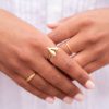 Minimalistische ring met statement hartje - Image 6