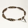 Panterprint cord ketting met statement hart - Image 3