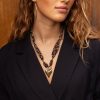 Panterprint cord ketting met statement hart - Image 7