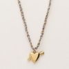 Sunrocks paarse koord ketting met cupido hartje - Image 4