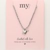 Sunrocks paarse koord ketting met cupido hartje - Image 5