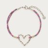 Sunrocks touw armbandje open hart
